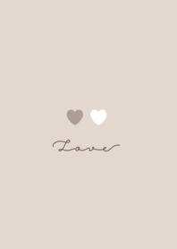 Pair Hearts :Beige
