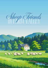 Sheep Friends in Farm Valley