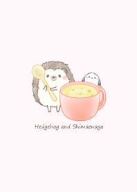 Hedgehog and Shimaenaga -soup- pink