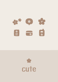 Cherry blossoms [Brown]