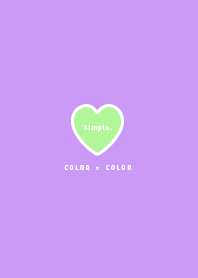 主題簡單/紫色及綠色