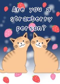 strawberry cat theme navy blue