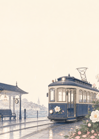 Navy Tram Camellia Rain Station