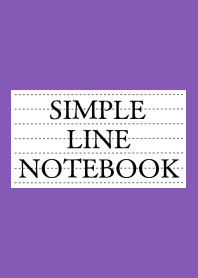 SIMPLE LINE NOTEBOOK/PURPLE/YELLOW