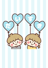 Love Couple and Gingham Check Theme -58-