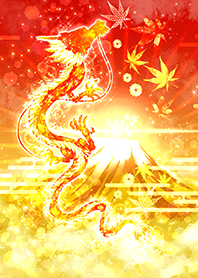 金運と勝負運を応援する【金富士赤龍】 - LINE 着せかえ | LINE STORE