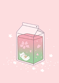 Cherry blossoms with cat pink ver.