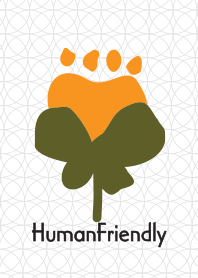 Human Friendly -Flower- Orange