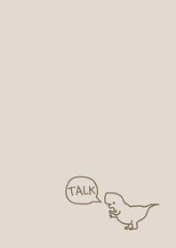 dinosaur simple brown theme