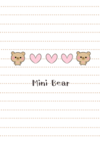 Mini brown bear & heart