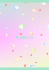 Shining diamond on sky blue for Japan