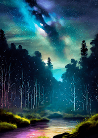 Beautiful starry night view#2997