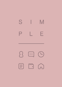 SIMPLE / dusky pink