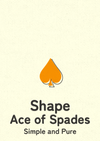Shape spades  Golden orange