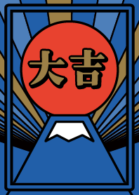 Sunrise/Lucky Mt.Fuji/ Navy x Red x Gold