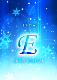 Initial "E"_Snow crystal