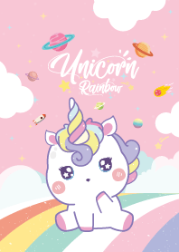 Unicorn Sky Rainbow Pink