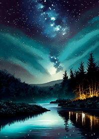 Beautiful starry night view#1407