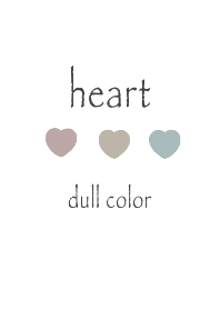 Dull color heart .