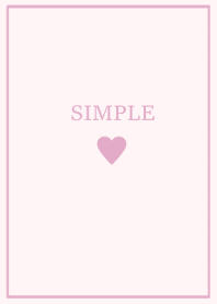 SIMPLE HEART =blossom pink=