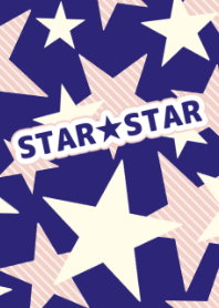 STAR STAR[Navy Pink]
