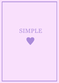 SIMPLE HEART -purple pink-