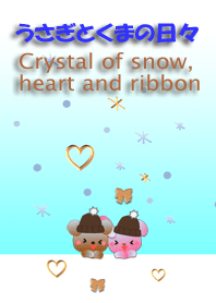 Rabbit and bear daily<snow, heartribbon>