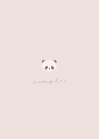 SIMPLE PANDA - Pink beige -