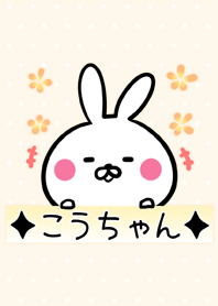 [こうちゃん]用可愛いうさぎの名前着せかえ