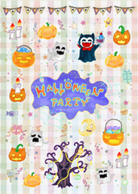 Cat stay at home theater-Halloween Party