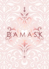 ダマスク - ピンク & ゴールド