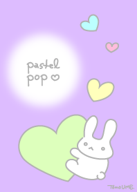 Pastel Pop Heart-purple
