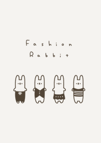 Fashion Rabbits(line)/dark brown