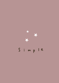 くすみピンクと小さな星。