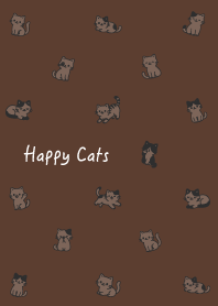 Happy Cat Daily Life.Brown