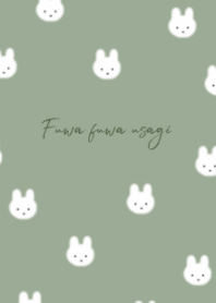 Fuwafuwa rabbit (green beige)