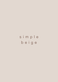 simple --beige--