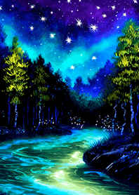 Beautiful starry night view#2391