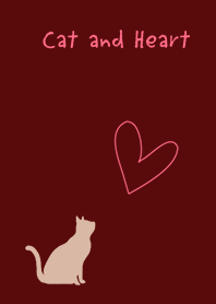 cat and heart*bordeaux
