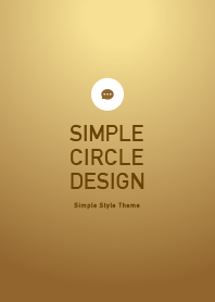 Simple circle -gold-