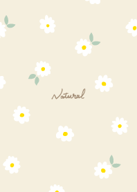 Small white flower pattern leaves8