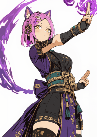 Cat girl 100 drawings 64