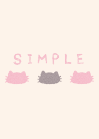 dull color cat pink