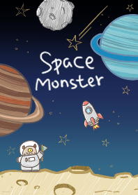 Space Monster-hand drawn#black