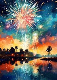Beautiful Fireworks Theme#73