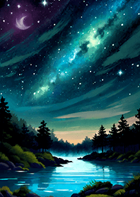 Beautiful starry night view#1523