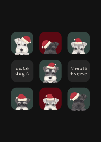 DOGS - シュナウザー - クリスマス