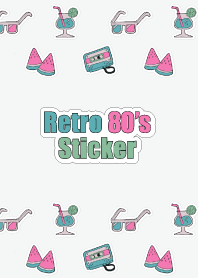 Retro 80's Sticker