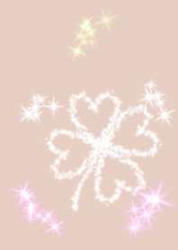 lucky Clover pink beige shine