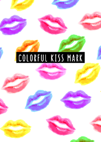 colorful kiss mark WV